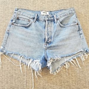 Agolde Light Blue High Waist Women Shorts